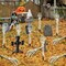 10 PCS Halloween Skeleton Decorations White Realistic Skeleton Stakes for Garden Lawn Graveyard Decor Skeleton Arm Yard Sign for Outdoor Indoor Party Supply